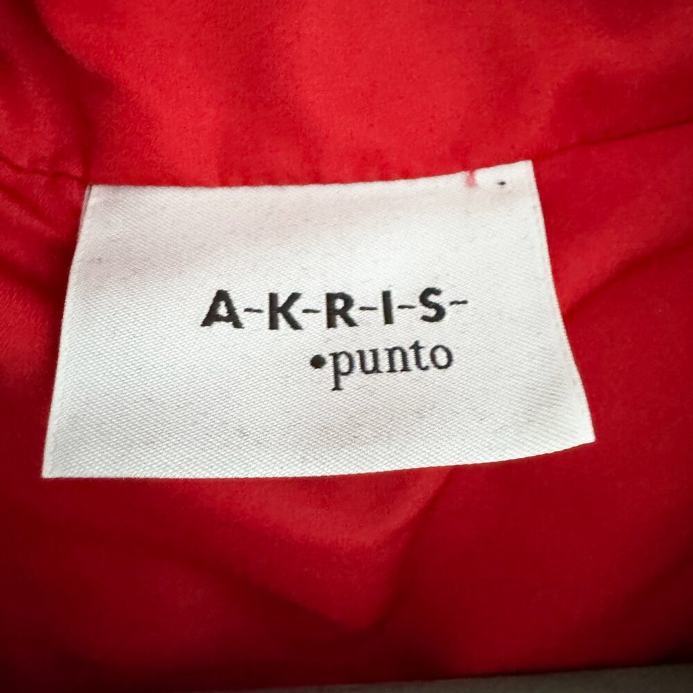 Akris Punto Red Flared Rain Jacket, size 8 (fits 6/8) - Picture 5 of 9
